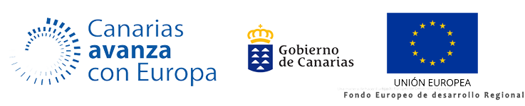 Financiado por Canarias Avanza con Europa, Gobierno de Canarias, Unión Europea FEDER